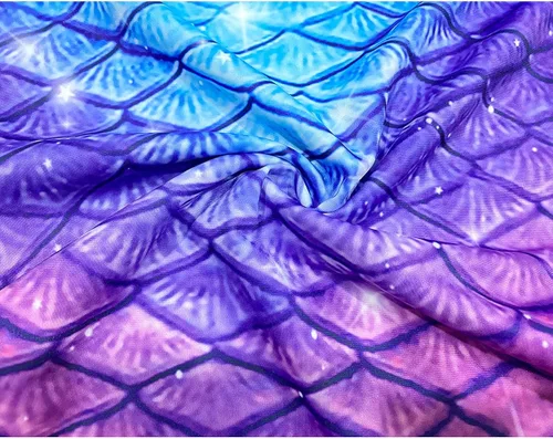 Vista 3 de DNFUN Mermaid Tails for Swimming for Girls Princess Bikini Mermaid Tail Costume Swimsuit Bathing Suit for Girls