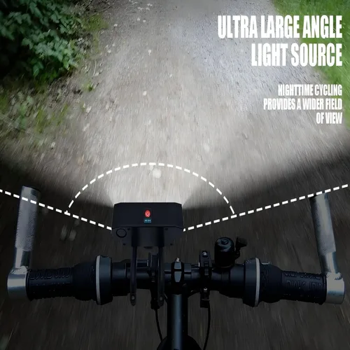 Vista 6 de Super Bright LED Bicycle Lights, Front and Rear Light Set for Bicycles, Bicycle Horn, Suitable for Adults, Children, Mountain Bikes and Road Bikes.