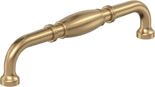 Vista 41 de Amerock Granby 3-3/4 pulgadas (96 mm) de centro a centro Bronce champán Tirador de gabinete - paquete de 10 unidades Champagne bronce