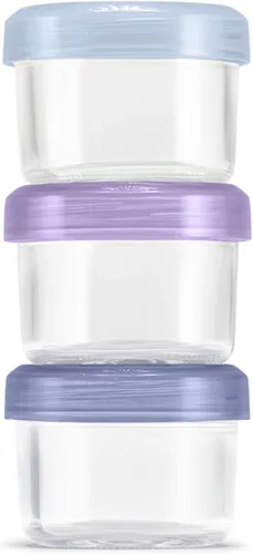 Vista 15 de Ello Color Lock Glass Meal Prep Sets Leak-Proof Glass Food Storage Containers with Airtight BPA-Free Plastic Lids, Dishwasher, Microwave, and