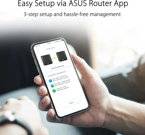 Vista 6 de ASUS ZenWiFi XT9 AX7800 Tri-Band WiFi6 Sistema de WiFi Mesh (1 paquete), 802.11ax, hasta 2850 pies cuadrados y 4+ habitaciones, AiMesh, seguridad