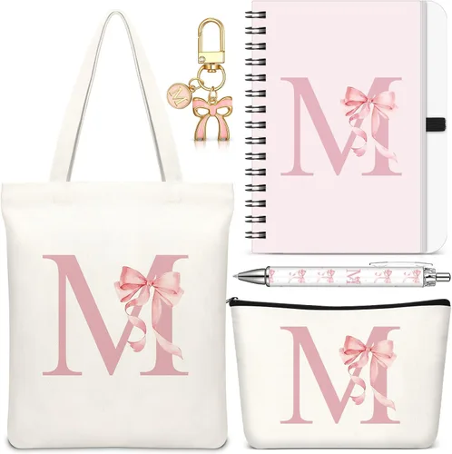 Vista 19 de Talltalk 5 piezas de bolsas de mano con iniciales, regalos para mujer Beige