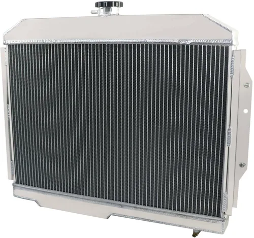 Vista 5 de Radiador de 3 filas compatible con AMC Rambler/Javelin AMX/SST/DPL V8 1959 1960 1965 1967 1969 1970 1972 Radiador de aluminio+ ventilador