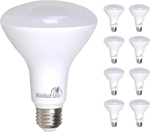 Vista 12 de Bioluz LED Paquete de 4 Bombillas LED BR30 Luces de Inundación para Interiores 90+ CRI Equivalente a 65W usa 7.5W 2700K Blanco Cálido 650 Lúmenes
