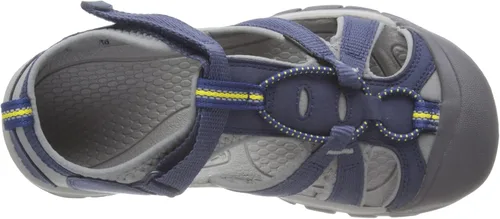 Vista 5 de KEEN Venice H2 - Sandalias de agua para niños con puntera cerrada, azul
