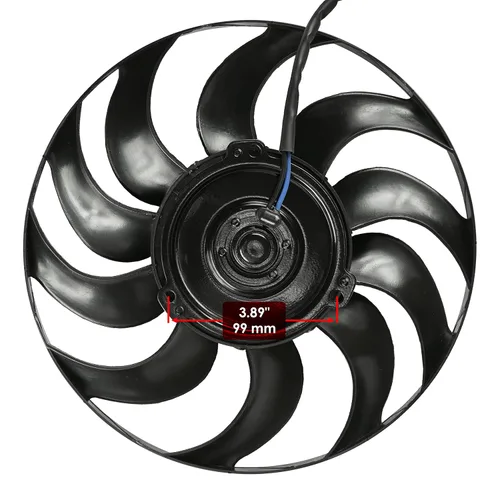 Vista 3 de Caltric Ventilador de radiador compatible con Polaris Scrambler 850 2014 2015 2016 2017 2018-2025