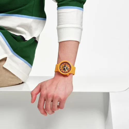Vista 3 de Swatch New Gent BIO - Naranja fresca, Rojo
