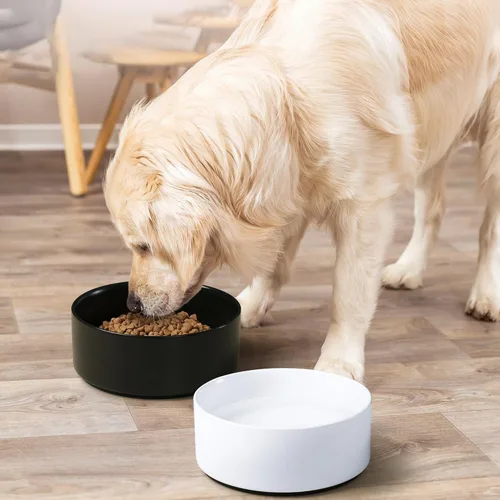 Vista 7 de Cuenco de cerámica para perros, resistente y antideslizante, cuenco de cerámica para mascotas, capacidad para 28 onzas