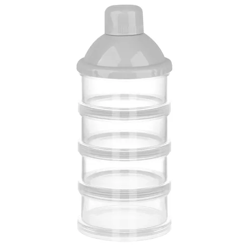 Vista 15 de Accmor Dispensador de fórmula sobre la marcha, contenedor apilable de fórmula de 4 compartimentos para viajes, contenedor de leche en polvo
