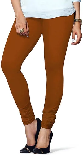 Vista 42 de ladyline Leggings Churidar elásticos de algodón para mujer Extra largos de longitud completa de cintura alta Talla regular y grande Pantalones