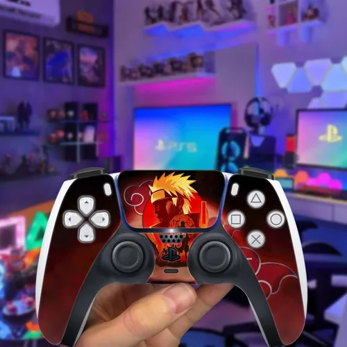 Vista 6 de HK Studio Calcomanía de anime ninja, cubierta específica para PS5 Disc Edition y edición digital, impermeable, sin burbujas, incluye 2 fundas