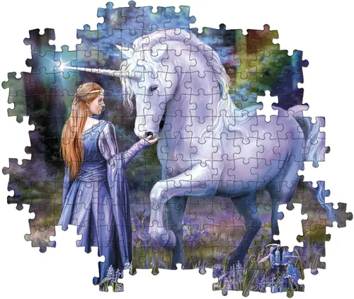 Vista 3 de Clementoni 31821 1500 piezas Anne Stokes Collection Bluebell Wood 1500 piezas, hecho en Italia, rompecabezas para adultos, multicolor, mediano