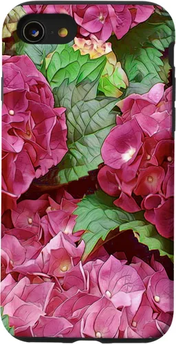 Vista 8 de iPhone 12 mini Rosa Hortensia Flor Estética