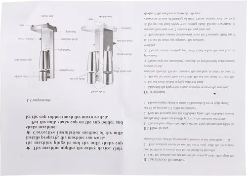 Vista 9 de Mezclador de leche de acero inoxidable, mezclador de bebidas eléctrico plateado, mezclador de leche profesional, mezclador de barra con tazas