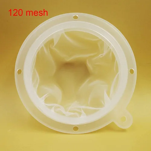 Vista 3 de Filtro de vino de malla Filtro de alimentos Jugo Mermelada Café Sedimento Colador para embudo de cocina de 5 pulgadas (filtro 120mesh)