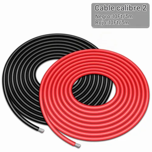 Vista 4 de iGreely Cable de calibre 2, cable eléctrico de cobre estañado de 2 AWG, 10