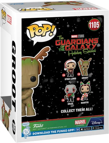 Vista 3 de Funko Pop! Marvel Holiday: Guardianes de la Galaxia - Groot
