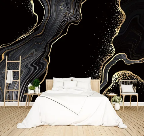 Vista 16 de Hermoso papel pintado de naturaleza verde con bosque grande, árbol gigante, paisajes de la jungla, murales de escenas de dormitorio, decoración