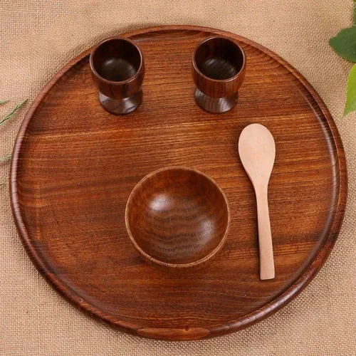 Vista 7 de 1pcs hecho a mano azufaifo madera copa de vino taza de agua 7oz