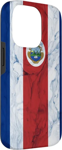 Vista 45 de Bandera de Costa Rica y fondo elegante - Funda del orgullo costarricense para iPhone 17
