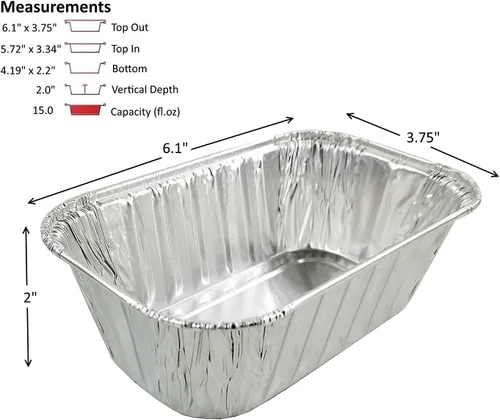 Vista 2 de PACTOGO Mini molde para pan de papel de aluminio de 1 libra con tapa transparente de cúpula alta, recipientes desechables (paquete de 25 juegos)