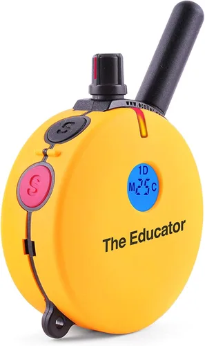 Vista 4 de Educator Collar ET-400 E para entrenamiento de perros con control remoto, rango de 3/4 millas, impermeable, 100 niveles de estimulación contundente