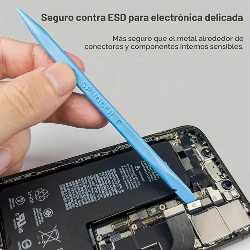 Vista 3 de HowFixit Kit de herramientas de apertura electrónica 12 en 1, juego profesional de spudger antiestático con herramientas de palanca de plástico