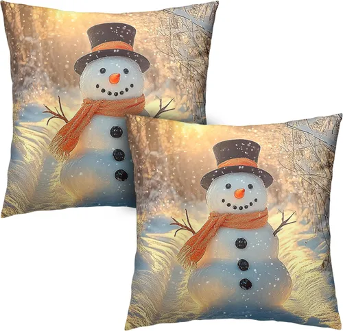 Vista 19 de Juego de 2 fundas de almohada abstractas bohemias de 16 x 16 pulgadas, modernas fundas de almohada de mediados de siglo, diseño de hojas verdes