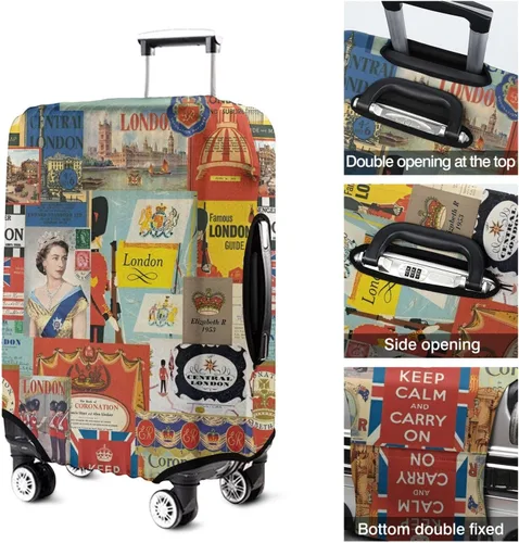 Vista 5 de France Paris Tower - Funda protectora para equipaje, diseño de torre Eiffef, funda elástica para maleta de 18242832 pulgadas, Funda para equipaje-10