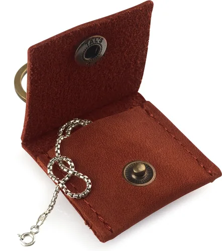 Vista 14 de Soporte de cuero para llavero, funda de viaje para anillo de boda, soporte para anillo de compromiso, bolsa para anillos, soporte para anillos