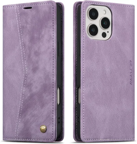 Vista 116 de QLTYPRI Para iPhone Air Case Wallet Con Tarjetero, Vintage PU Cuero Kickstand Cierre Magnético A Prueba De Golpes Folio Libro Funda Para IPhone 17