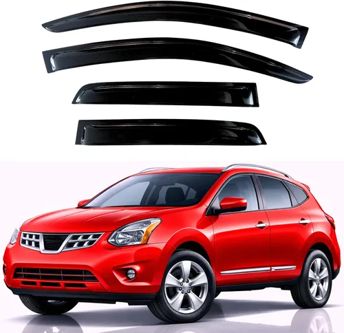 Vista 29 de KPY Protector de lluvia compatible con Toyota RAV4 1996-2000 (4 puertas), 4PC Visera de ventana Deflectores de ventilación de ventana lateral