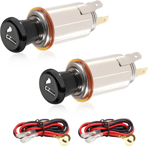 Vista 8 de Encendedor de Coche Yourkar, Enchufe de Encendedor de Cigarrillos DC 12V para Auto, Encendedor de Cigarrillos con Cable para la mayoría de Coches, 1