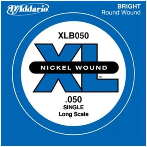 Vista 9 de D'Addario XLB020P Guitarra Bajo de Acero Liso Cuerda Simple, Escala Larga, .020