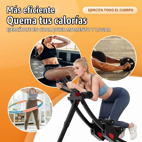 Vista 3 de Ab machine, AB trainer machine,workout equipment for Home Gym Strength Training, Ab workout equipment, AB machine for stomach workout, Foldable