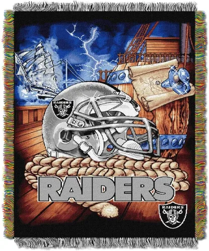 Vista 42 de Northwest NFL Woven Tapestry Wall Hanging, 48 x 60 Inches, Officially Licensed, Decorative Fringes