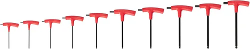 Vista 10 de TEKTON Juego de llaves hexagonales con mango en T, 8 piezas (0.079-0.394 in) KTX90203