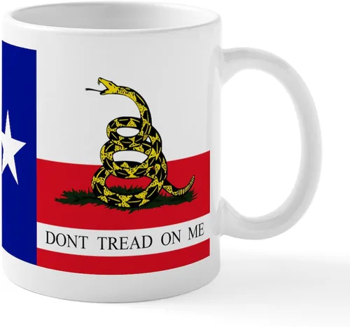 Vista 21 de CafePress – Taza Amarillo Texas – El único Taza de café, taza de café, S, Blanco