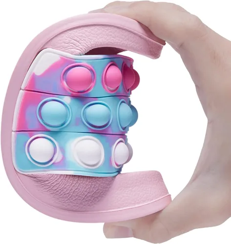 Vista 3 de Engtoy Sandalias para niños y niñas, unisex, ligeras, antideslizantes, puntera abierta, cómodas, para ducha, playa, divertidas sandalias