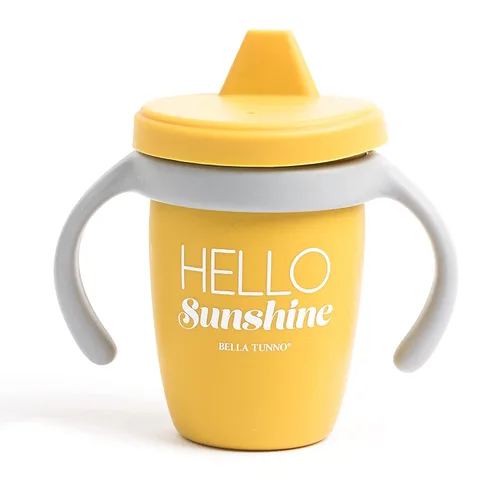 Vista 13 de Taza de silicona Bella Tunno, taza de entrenamiento con asas de transición para bebés, niños pequeños y niños, bebés de 6 a 12 meses y niños