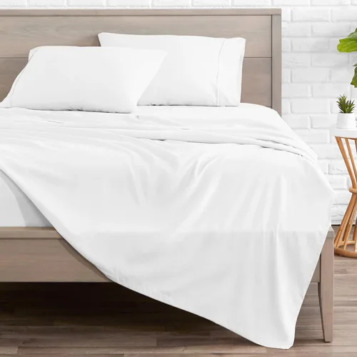 Vista 2 de Bare Home Juego de Sábanas Twin - Sábanas de Cama de Microfibra Ultra-Suave 1800 - Doble Cepillado - Bolsillos Profundos - Ajuste Fácil - Extra