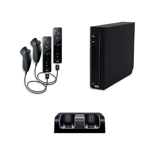 Vista 7 de Nintendo Wii Console, Black Premium Bundle (Renewed)
