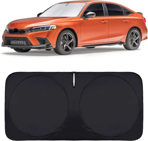 Vista 156 de Parasol para parabrisas de ajuste personalizado, cubierta para ventana delantera, visera plegable 210T, protector que bloquea los rayos ultravioleta
