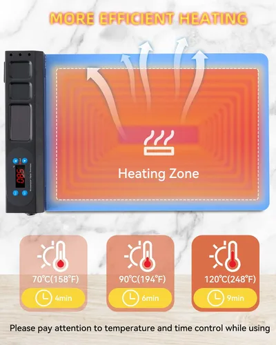 Vista 3 de Almohadilla térmica con luz LED incorporada, máquina separadora de pantalla LCD de placa de calor rápido para reparación de iPad, herramienta