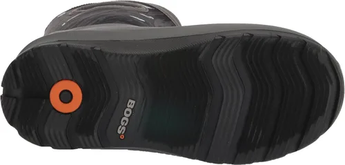 Vista 4 de BOGS Neo Classic - Botas de lluvia unisex para niños, Estampado espeluznante - Gris, 11 niño pequeño