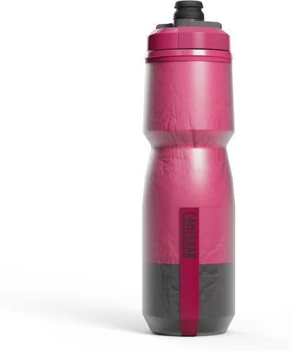 Vista 6 de CamelBak Podium Chill Bike Botella de agua aislada con compresión Negra, 24 onzas