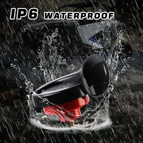 Vista 7 de Kit de bocina fuerte para UTV, kit de bocina RZR con interruptor basculante de 12V para Polaris RZR Ranger, PRO XP, Can Am, hasta 2021