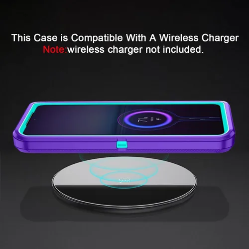 Vista 6 de I-HONVA Funda para Galaxy S21 5G a prueba de golpes, a prueba de polvo y caídas, 3 capas de protección de cuerpo completo