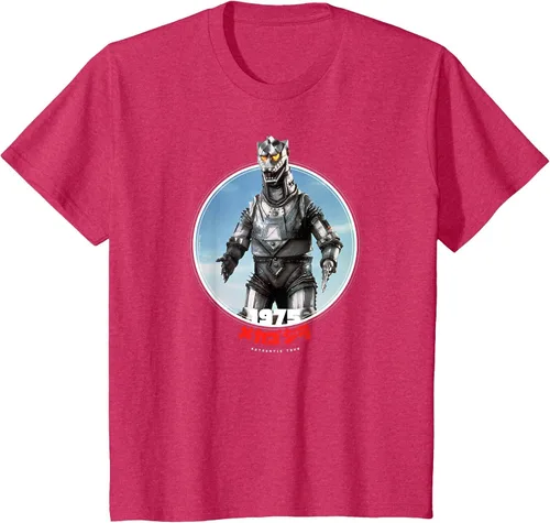 Vista 28 de Godzilla Mechagodzilla 1975 Icons of Toho T-Shirt Asphalt Grey