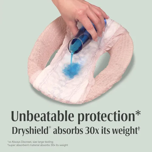 Vista 4 de Depend Fresh Protection - Pañales para adultos, ropa interior de incontinencia y para pérdida de orina posparto para mujer, desechable, máxima
